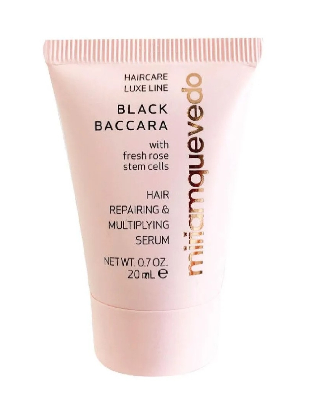 Miriam Quevedo Black Baccara Hair Repairing & Multiplying Serum - Pale Pink Tube